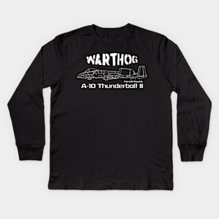 A-10 Thunderbolt II "Warthog" Kids Long Sleeve T-Shirt